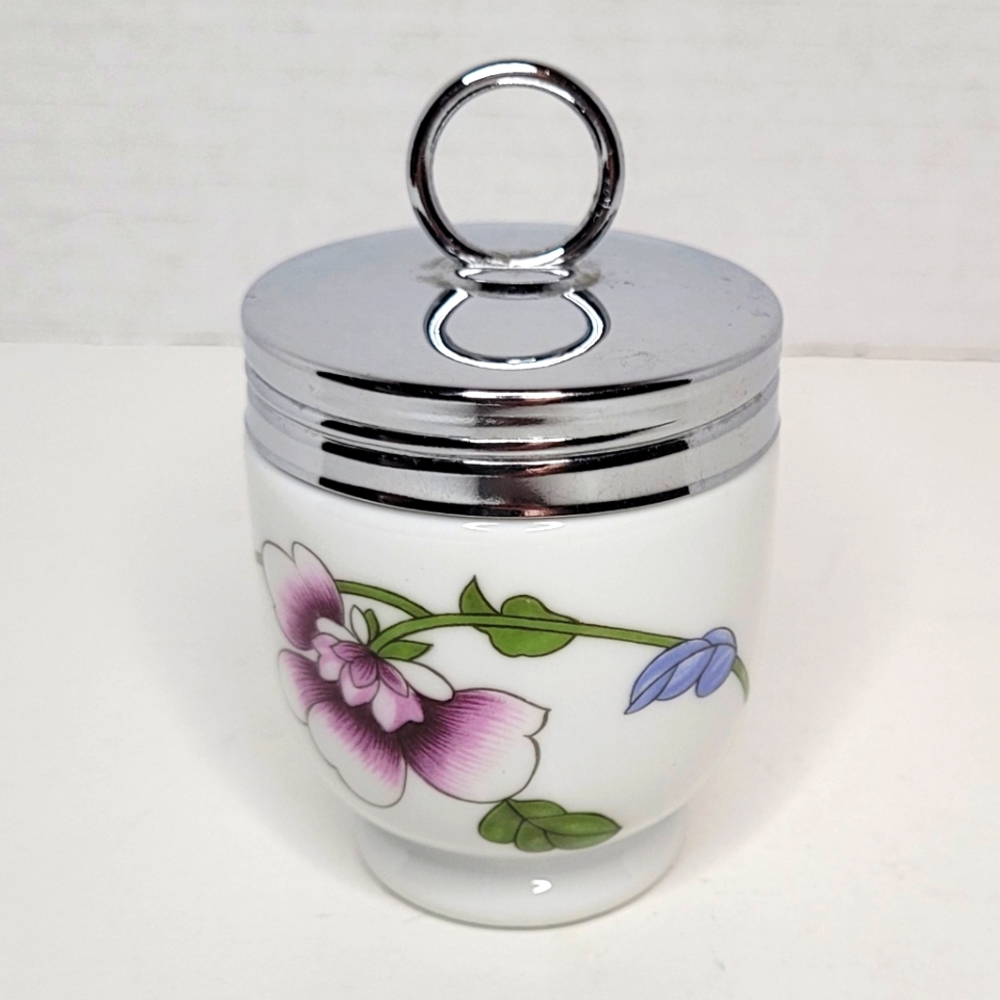 Astley Floral Royal Worcester Egg Coddler Vintage Excellent